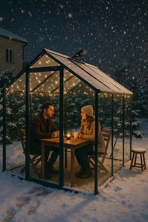 GARDEN GREENHOUSE, MODERN KIŞ BAHÇESİ, BAHÇE SERASI ( 228X232X230 )